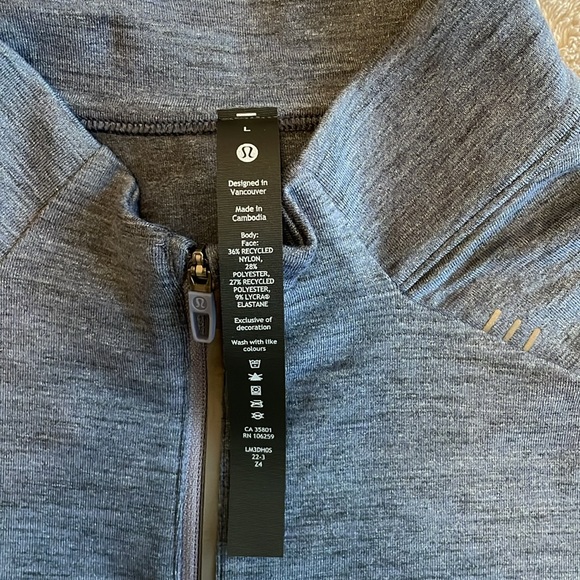 Surge warm 1/2 zip-L-NWT-lululemon - Picture 5 of 5